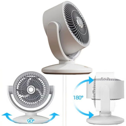 Rechargeable Mini Table Fan FT-905 | LED Display 3 Speed